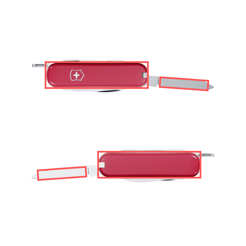 Victorinox Classic SD Taschenmesser 0.6223 Druckbereiche